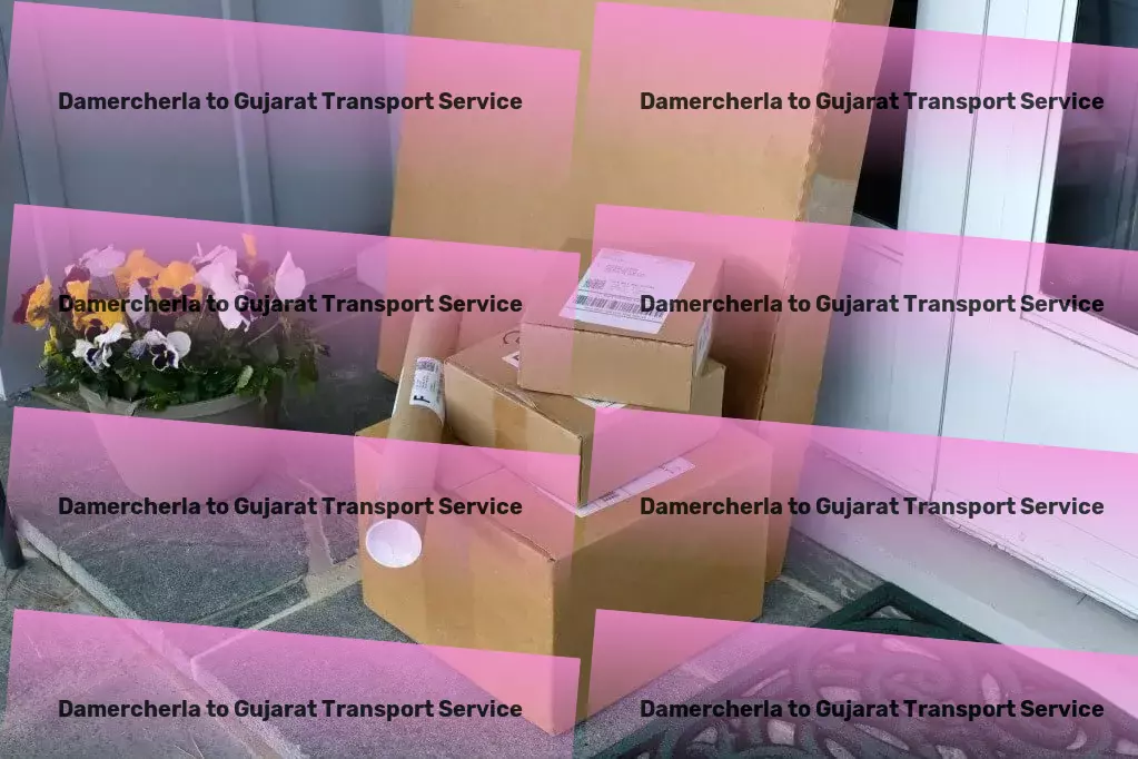 Damercherla to Gujarat Transport Direct goods shipment