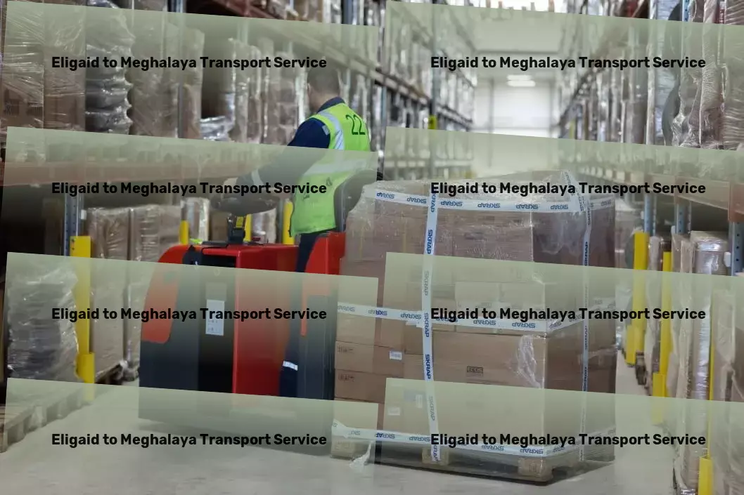 Eligaid to Meghalaya Transport Heavy goods shipping