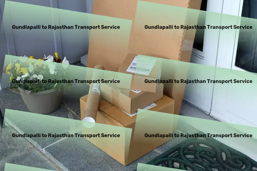 Gundlapalli to Rajasthan Transport Pave your way through India's logistics maze with us. - High-volume cargo shipping