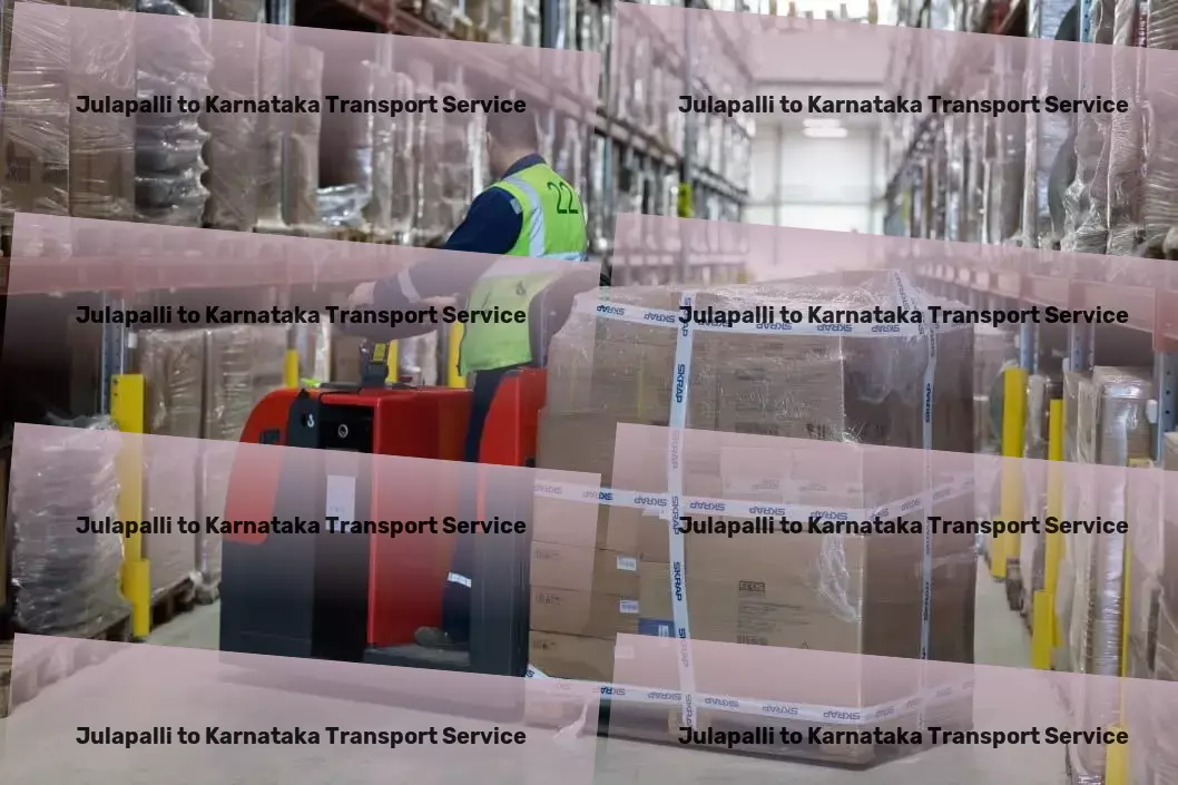 Julapalli to Karnataka Transport Professional, efficient, and reliable transport services in India! - Real-time tracking services