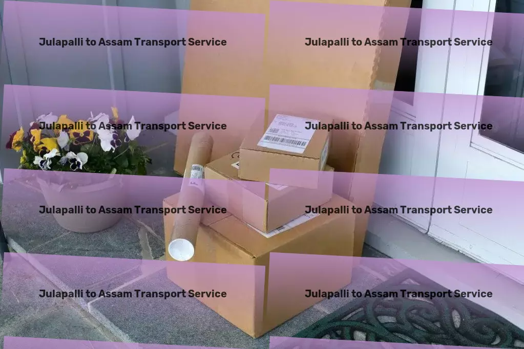 Julapalli to Assam Transport Residential courier services